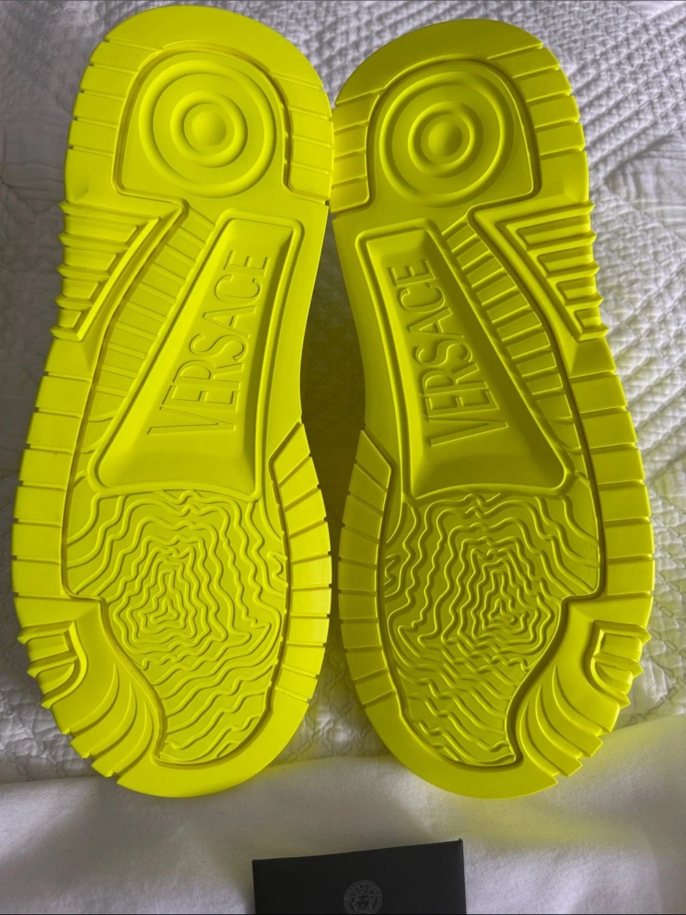 Versace Neon Yellow Odissea Trainers - NEW NEVER WORN